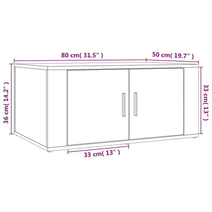 Sofabord Sonoma eg 80x50x36 cm træmateriale