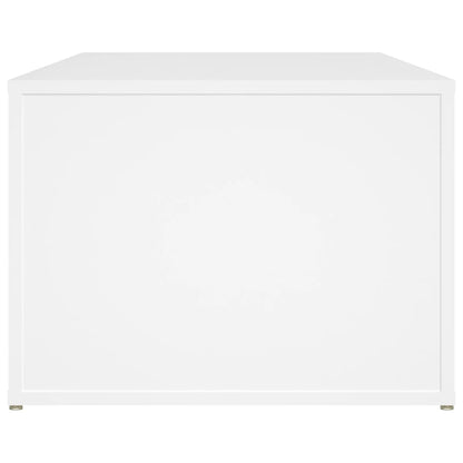 Sofabord Hvid 100x50x36 cm Træ Materiale