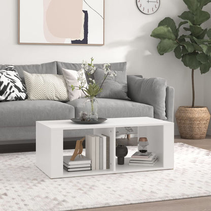Sofabord Hvid 100x50x36 cm Træ Materiale