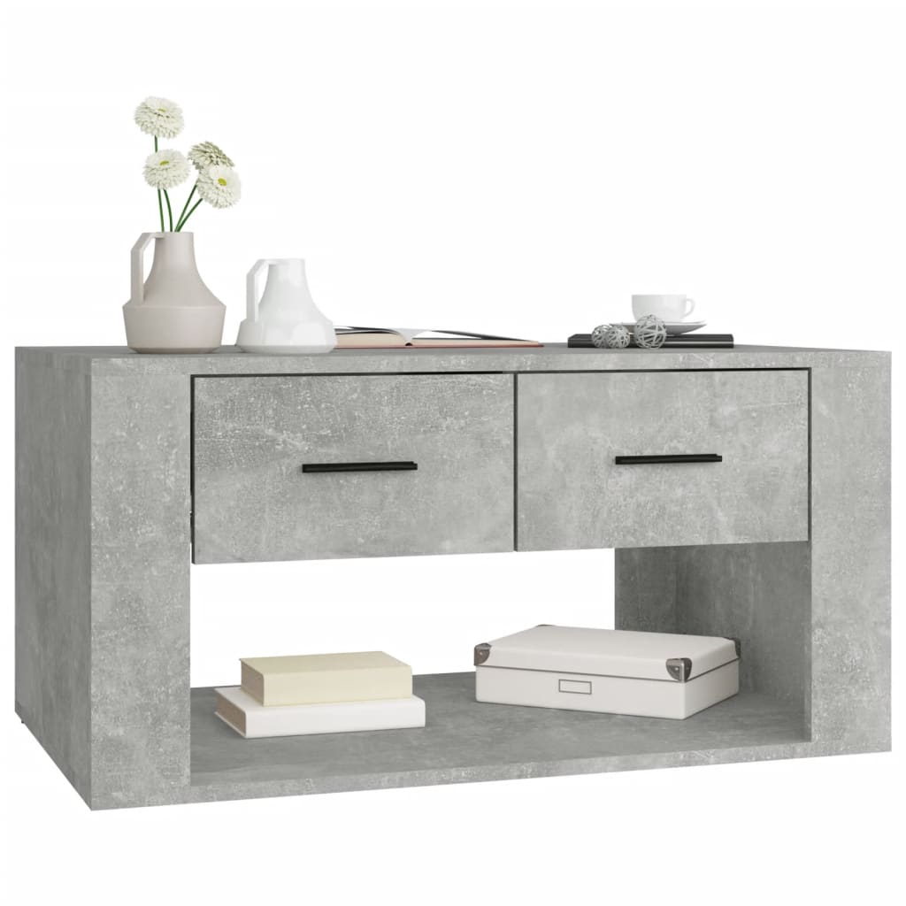 Couchtisch Betongrau 80x50x40 cm Holzwerkstoff