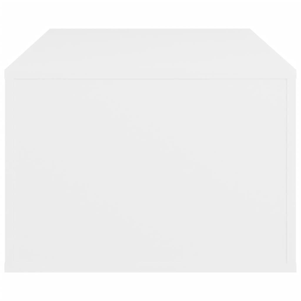 Sofabord Hvid 100x50,5x35 cm Træ Materiale