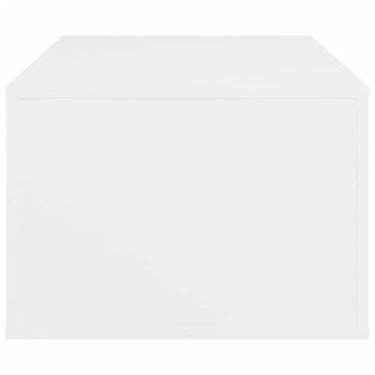 Sofabord Hvid 100x50,5x35 cm Træ Materiale
