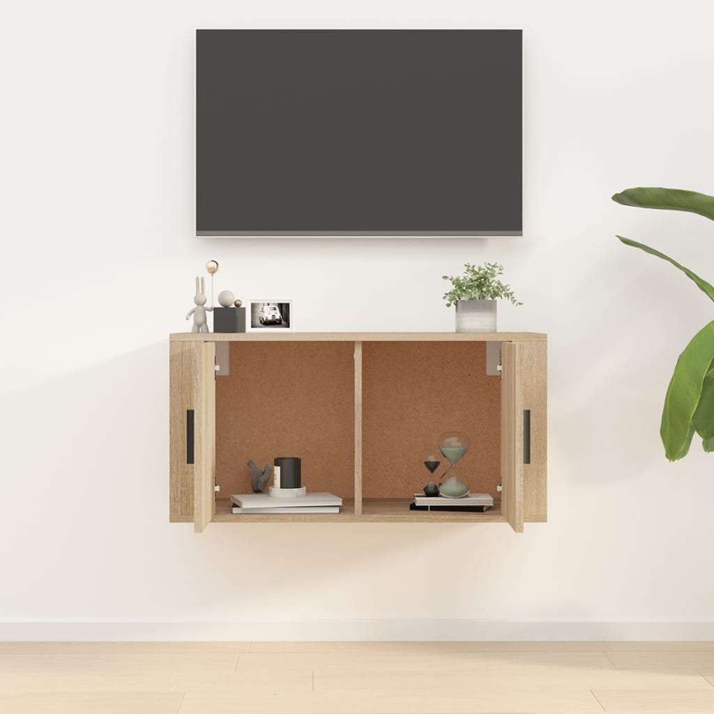 TV-Wandschrank Sonoma-Eiche 80x34,5x40 cm