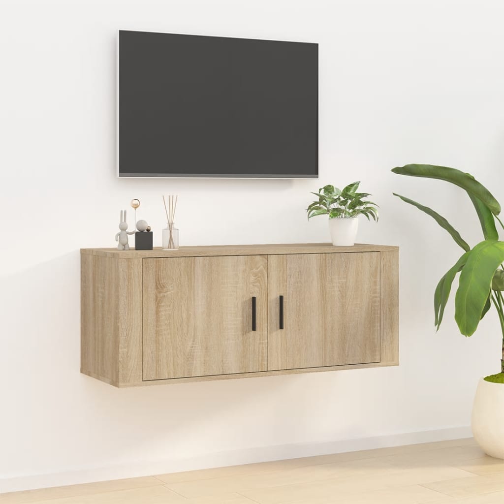 TV-Wandschrank Sonoma-Eiche 100x34,5x40 cm