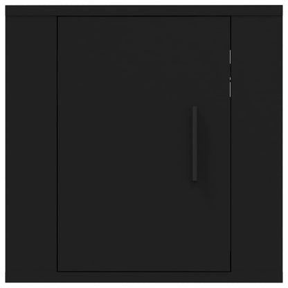 TV-Wandschränke 2 Stk. Schwarz 40x34,5x40 cm