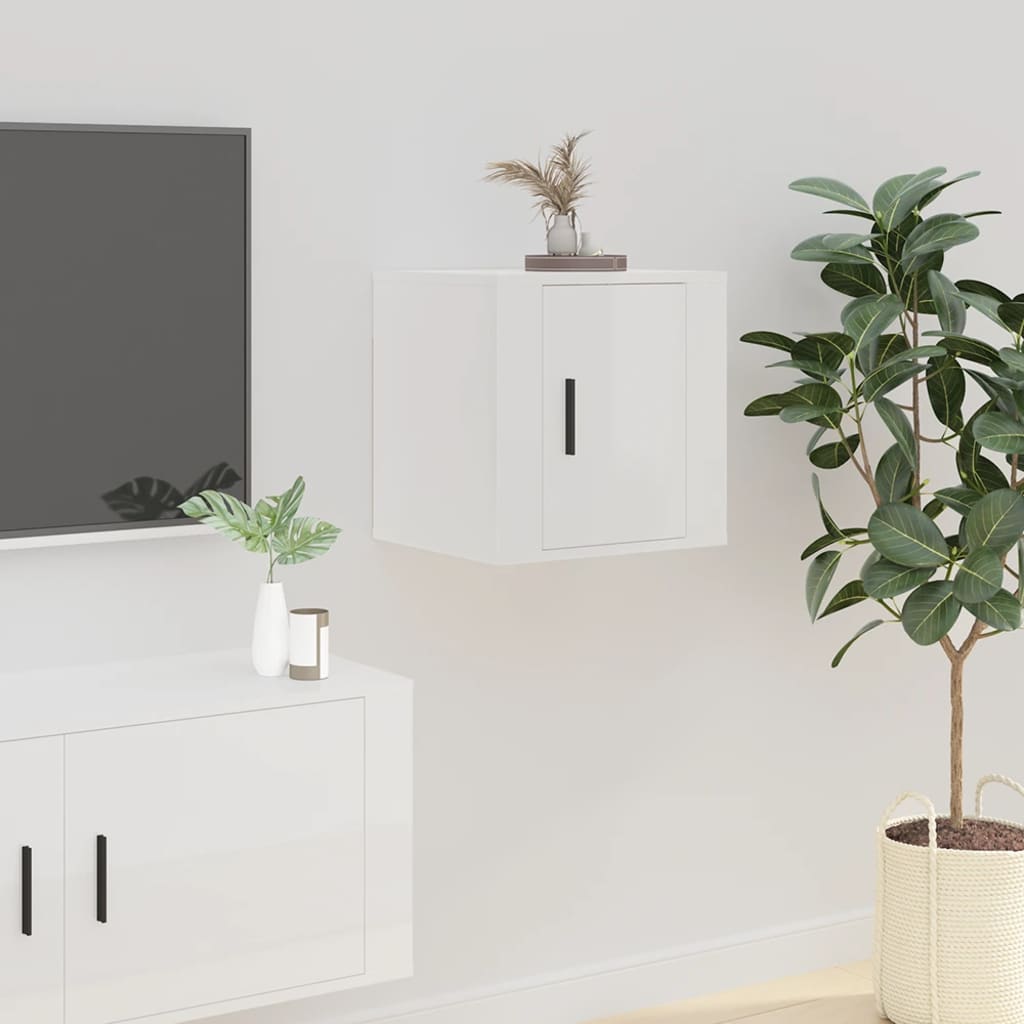 TV overskab hvid højglans 40x34,5x40 cm