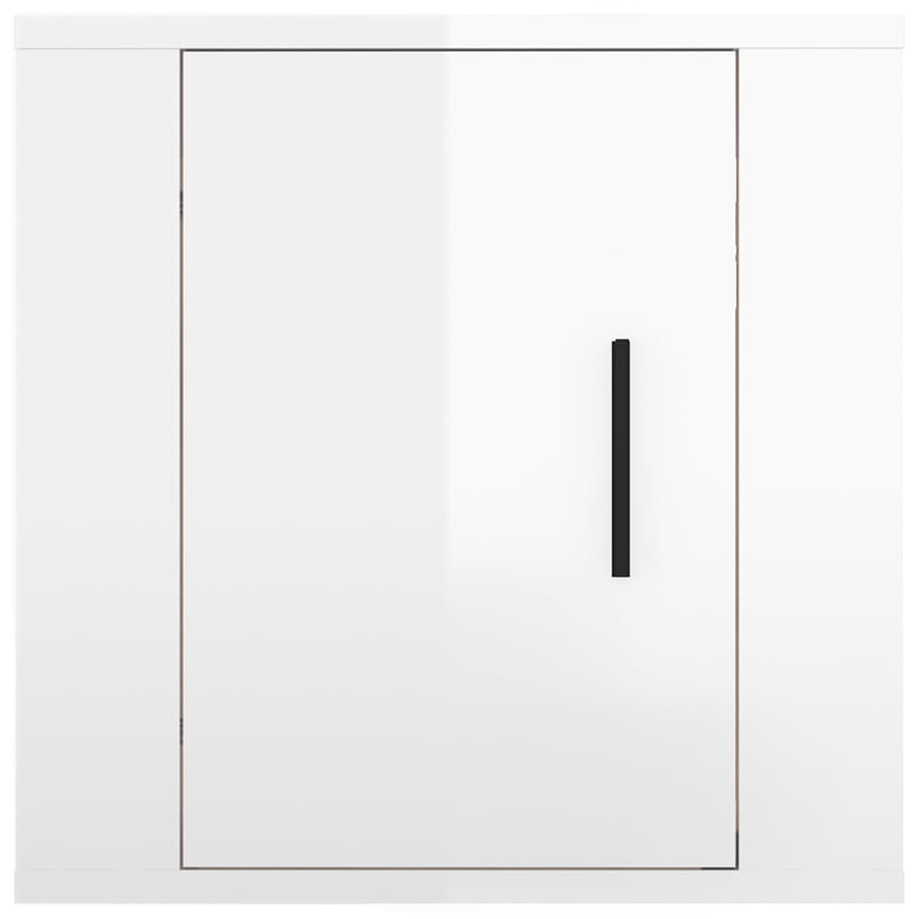 TV overskabe 2 stk Hvid højglans 40x34,5x40 cm