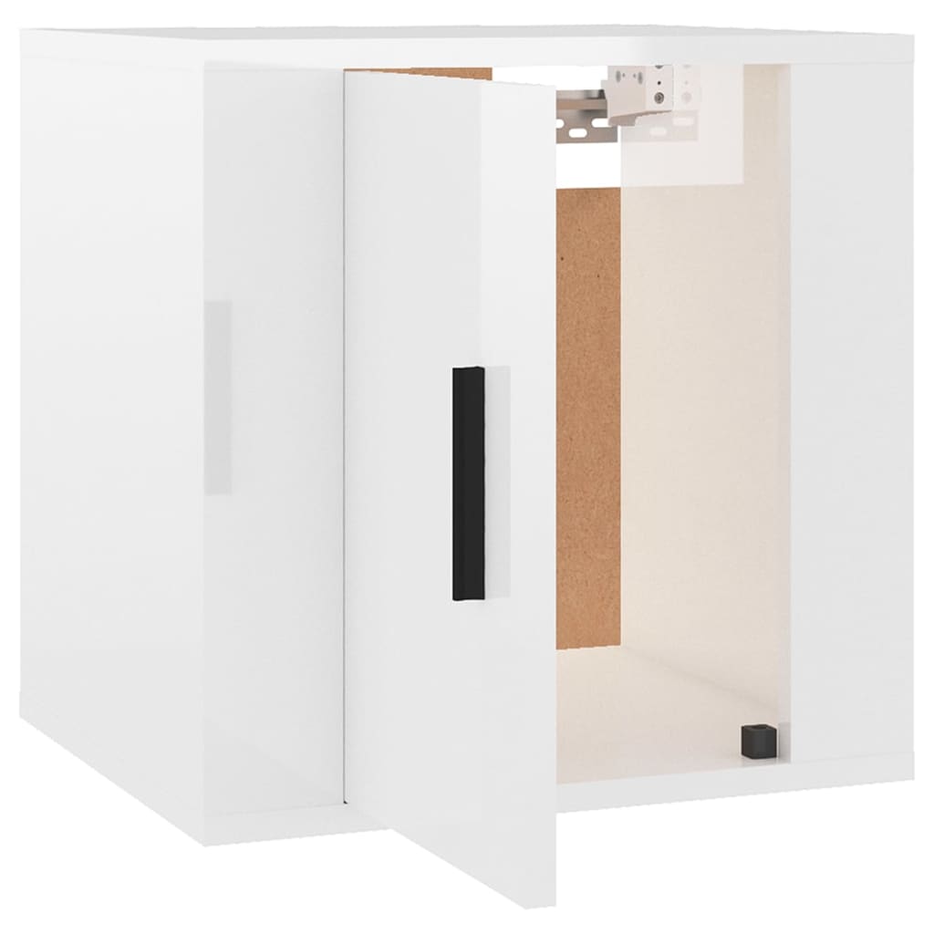TV overskabe 2 stk Hvid højglans 40x34,5x40 cm