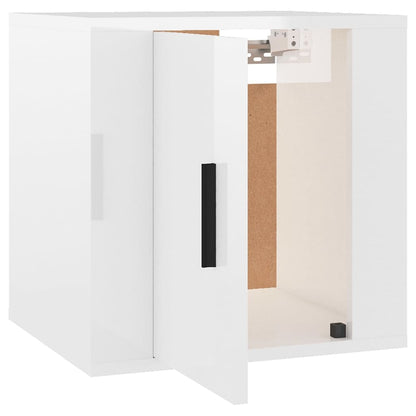 TV overskabe 2 stk Hvid højglans 40x34,5x40 cm