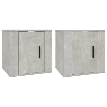 TV overskabe 2 stk Betongrå 40x34,5x40 cm