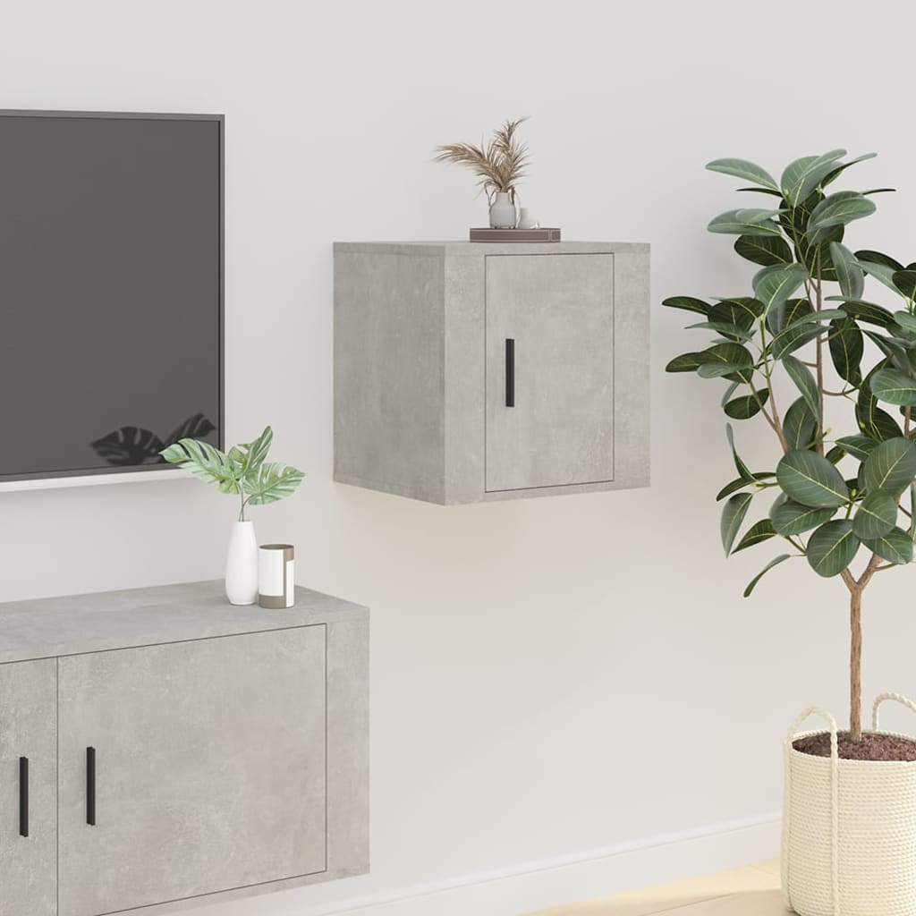 TV overskabe 2 stk Betongrå 40x34,5x40 cm