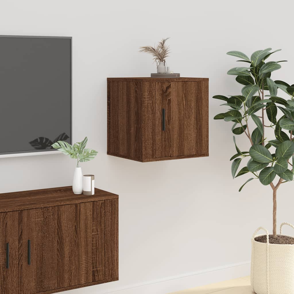 TV overskabe 2 stk Brun eg look 40x34,5x40 cm