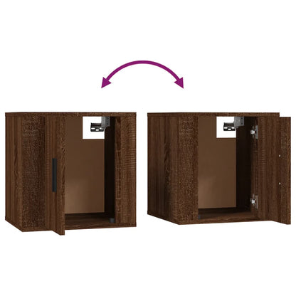 TV overskabe 2 stk Brun eg look 40x34,5x40 cm