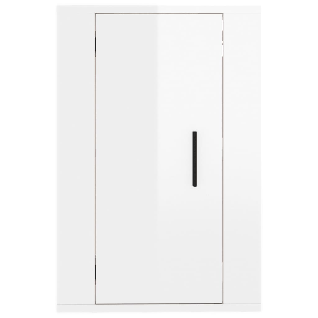 TV overskabe 2 stk Hvid højglans 40x34,5x60 cm