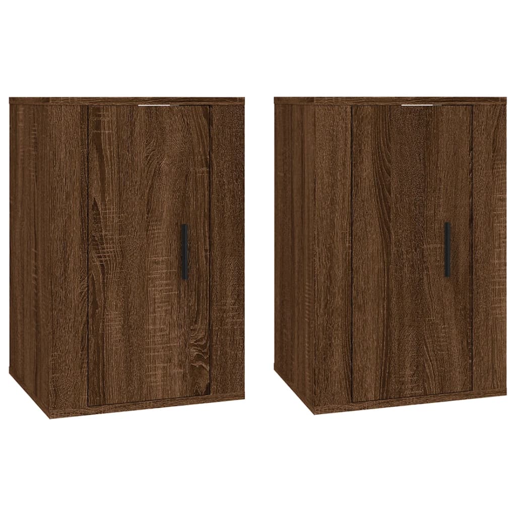 TV overskabe 2 stk Brun eg look 40x34,5x60 cm