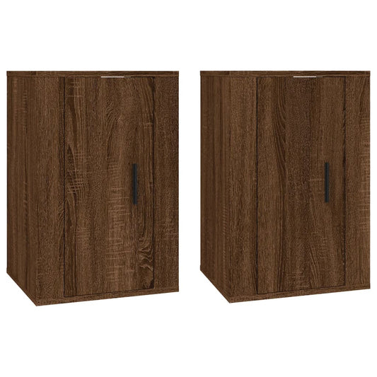 TV overskabe 2 stk Brun eg look 40x34,5x60 cm