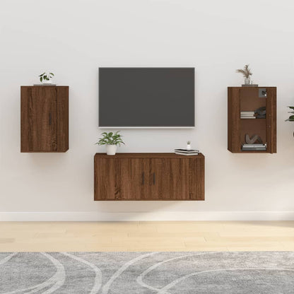 TV overskabe 2 stk Brun eg look 40x34,5x60 cm