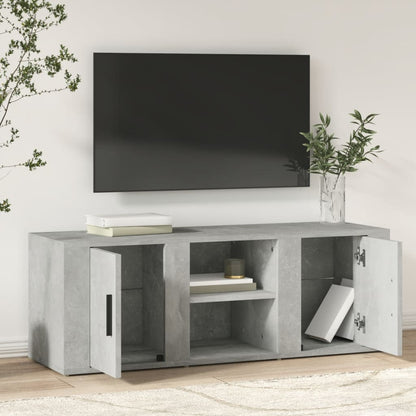 TV-Schrank Betongrau 100x31,5x35 cm Holzwerkstoff