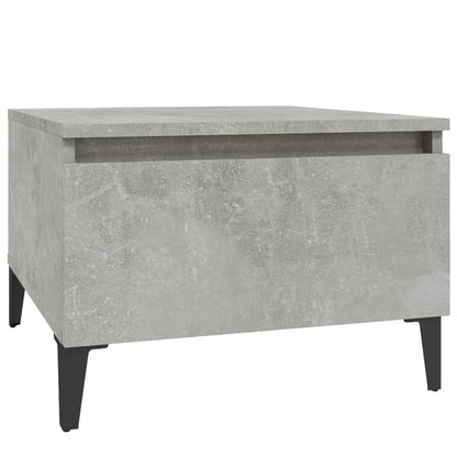 Sidebord betongrå 50x46x35 cm træmateriale