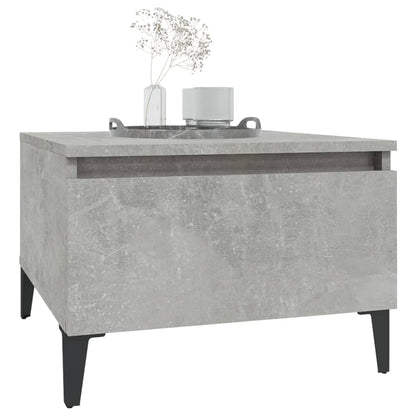 Sidebord betongrå 50x46x35 cm træmateriale