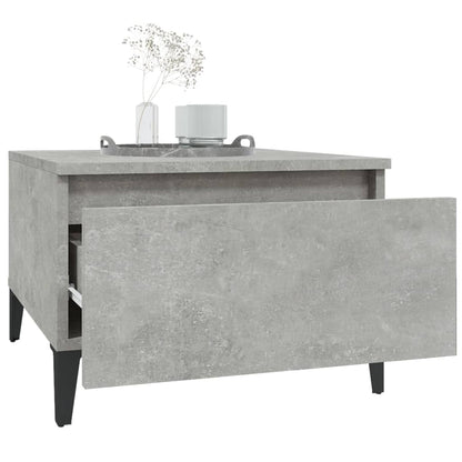 Sidebord betongrå 50x46x35 cm træmateriale