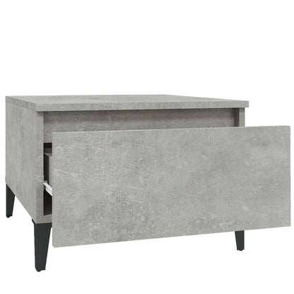Sidebord betongrå 50x46x35 cm træmateriale