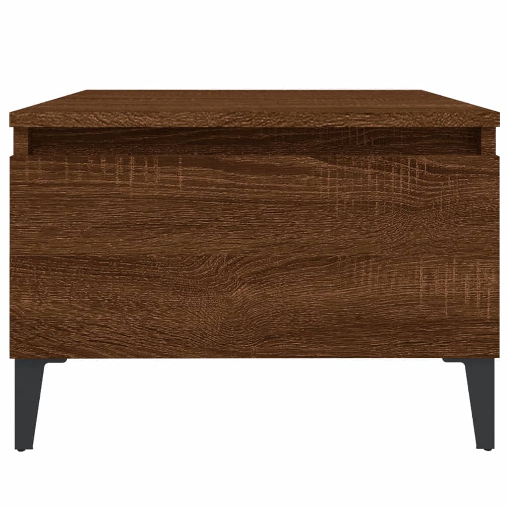 Beistelltische 2 Stk. Braun Eiche 50x46x35 cm Holzwerkstoff