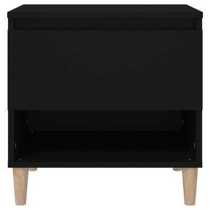 Nachttisch Schwarz 50x46x50 cm Holzwerkstoff