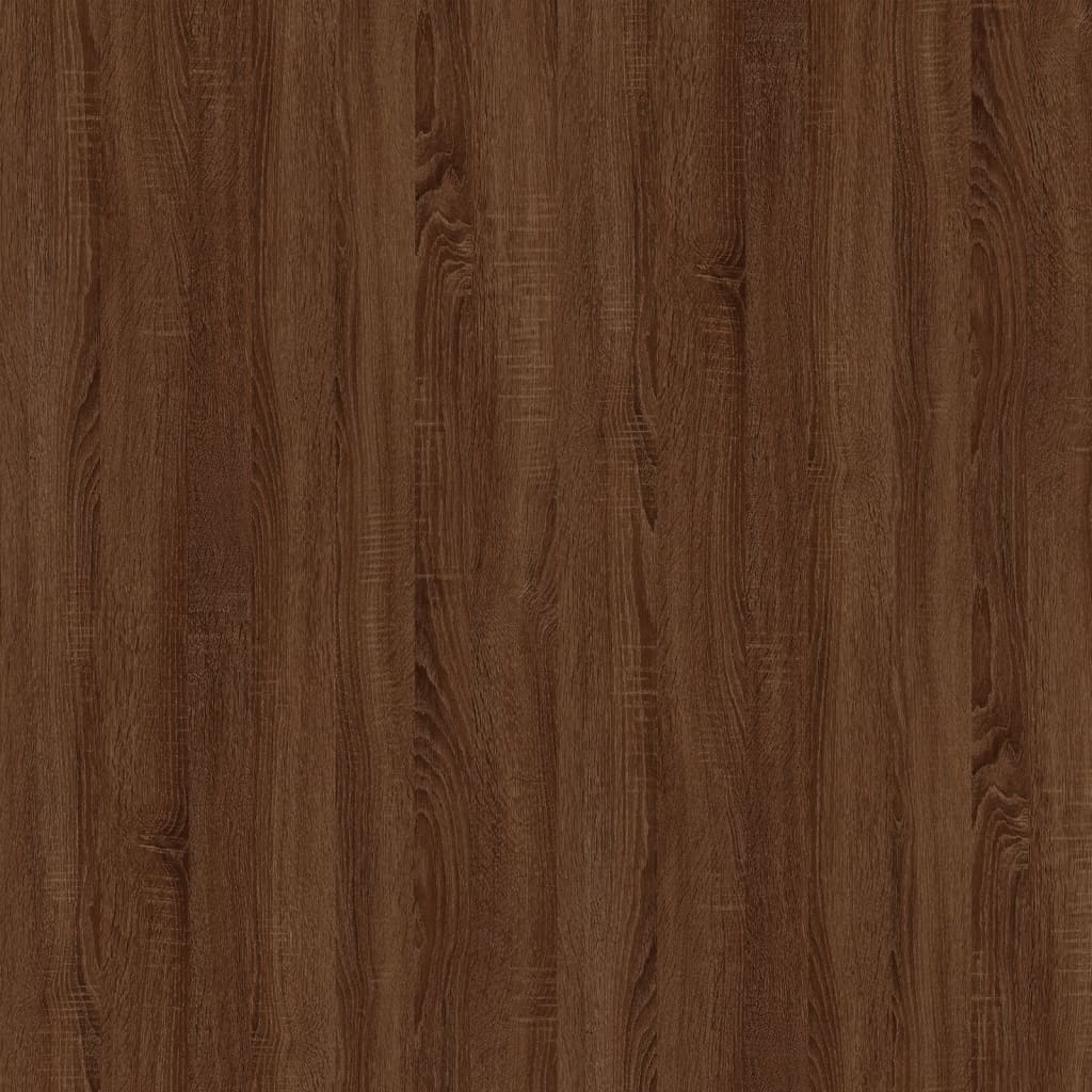 Nachttische 2 Stk. Braun Eichen-Optik 50x46x50 cm Holzwerkstoff