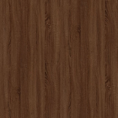 Nachttische 2 Stk. Braun Eichen-Optik 50x46x50 cm Holzwerkstoff