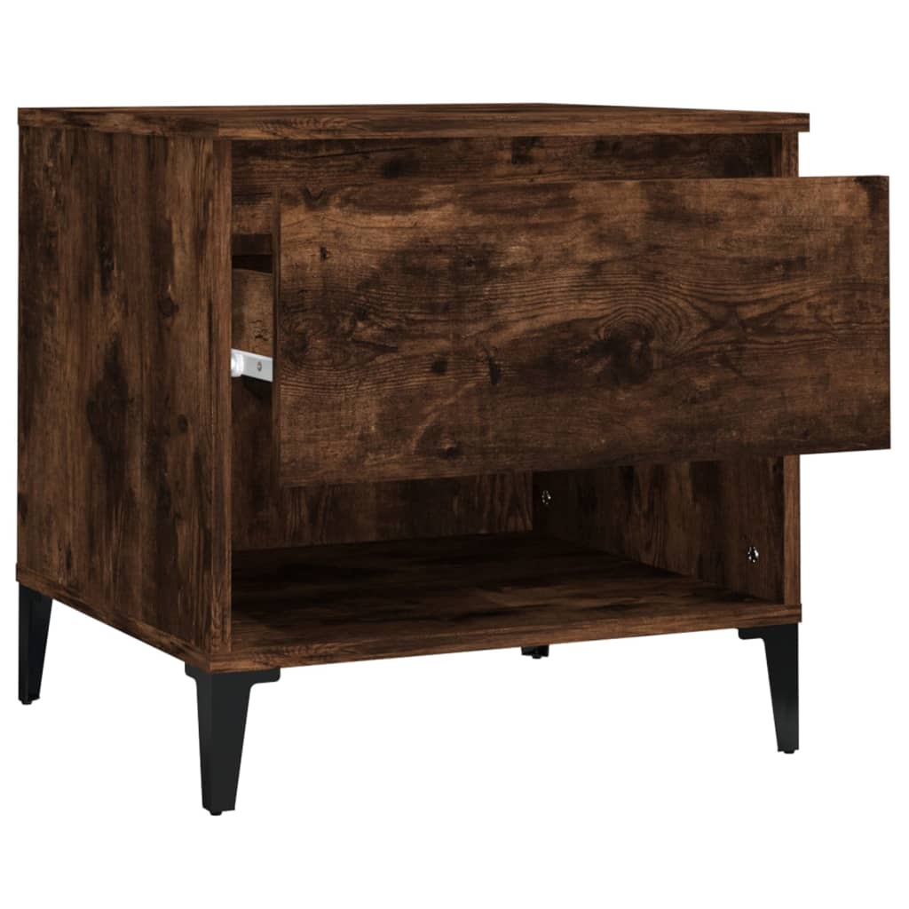 Sidebord røget eg 50x46x50 cm træmateriale