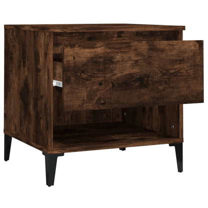 Sidebord røget eg 50x46x50 cm træmateriale