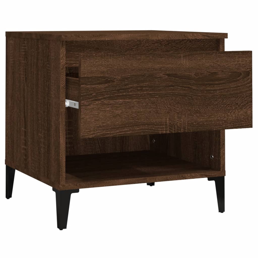 Sideborde 2 stk Brun eg look 50x46x50 cm