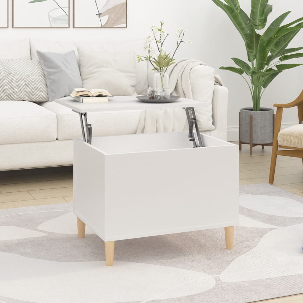 Couchtisch Weiß 60x44,5x45 cm Holzwerkstoff