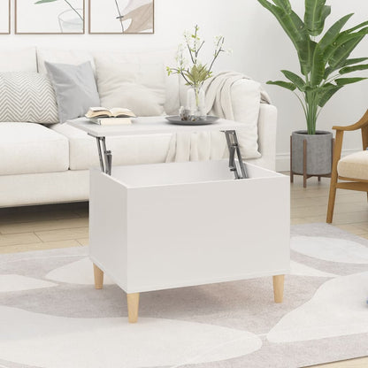 Couchtisch Weiß 60x44,5x45 cm Holzwerkstoff