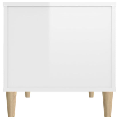 Couchtisch Hochglanz-Weiß 90x44,5x45 cm Holzwerkstoff