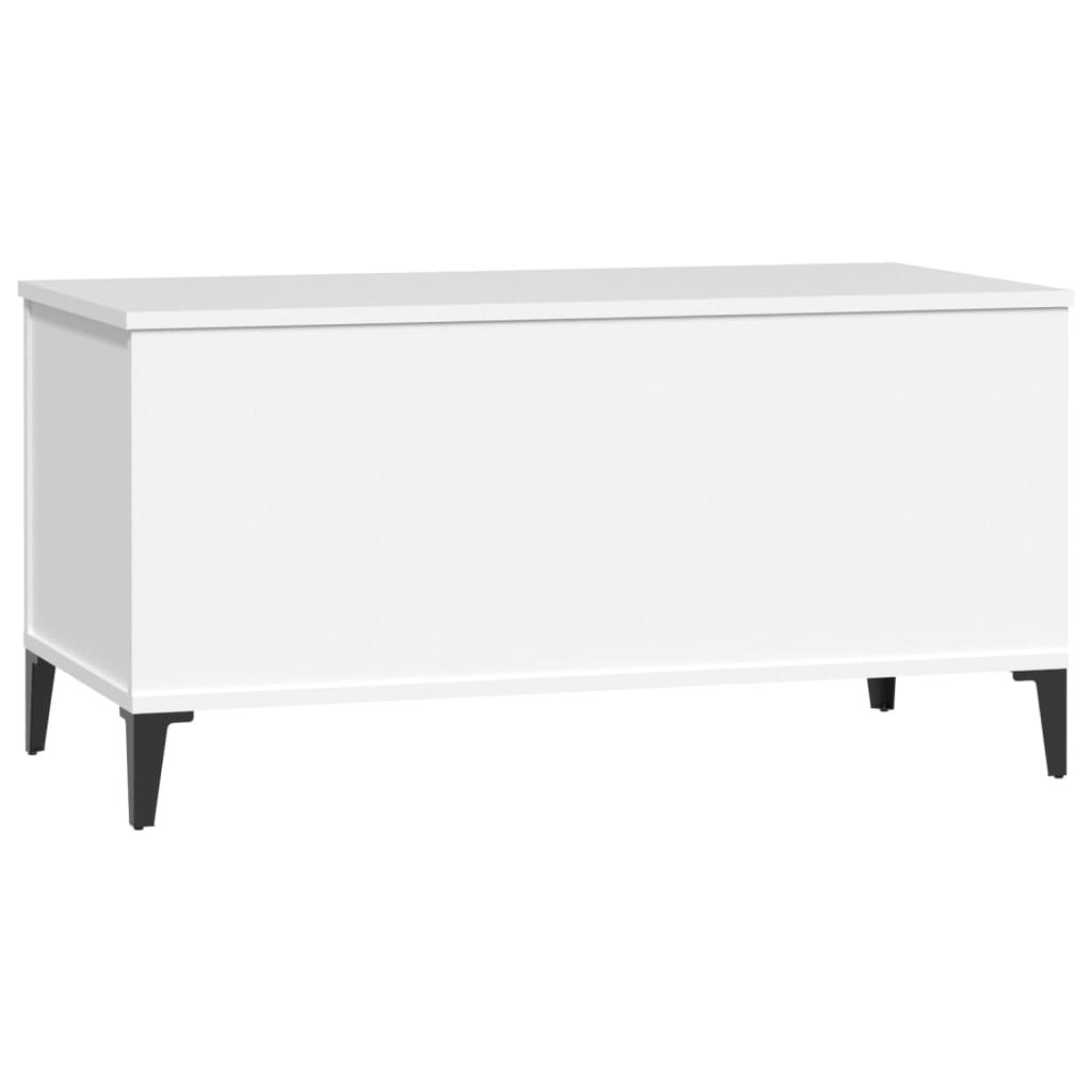 Sofabord Hvid 90x44,5x45 cm Træ Materiale