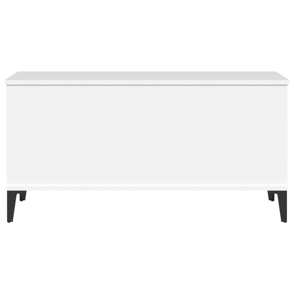 Sofabord Hvid 90x44,5x45 cm Træ Materiale