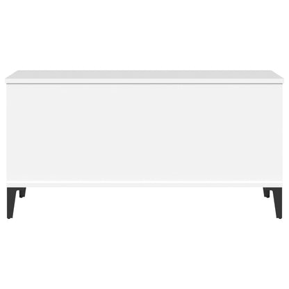 Sofabord Hvid 90x44,5x45 cm Træ Materiale