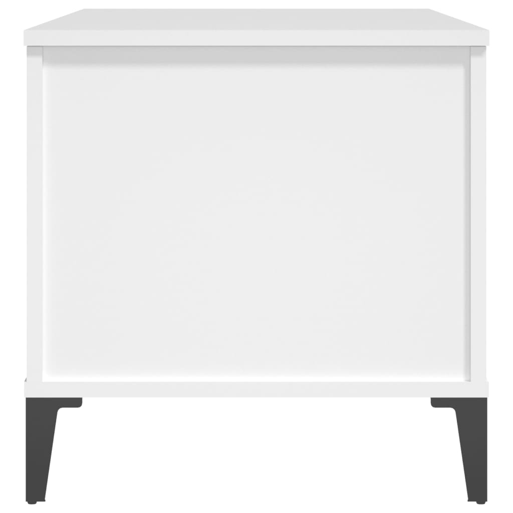 Sofabord Hvid 90x44,5x45 cm Træ Materiale
