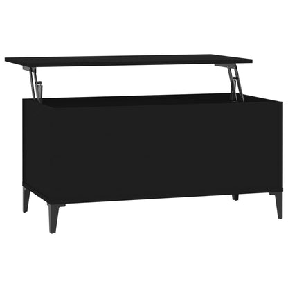 Sofabord Sort 90x44,5x45 cm Træ Materiale