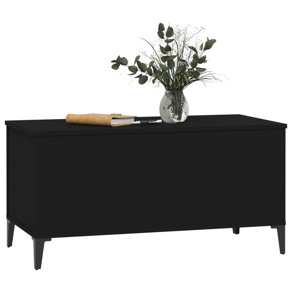 Sofabord Sort 90x44,5x45 cm Træ Materiale