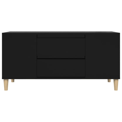 TV-skab Sort 102x44,5x50 cm Træ Materiale