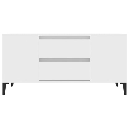 TV-Schrank Weiß 102x44,5x50 cm Holzwerkstoff
