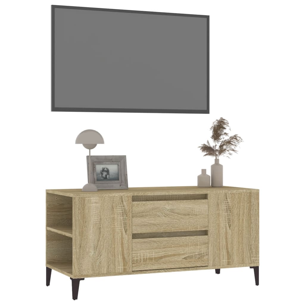 Tv-møbel Sonoma eg 102x44,5x50 cm træmateriale