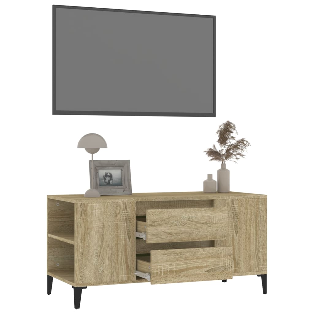 Tv-møbel Sonoma eg 102x44,5x50 cm træmateriale