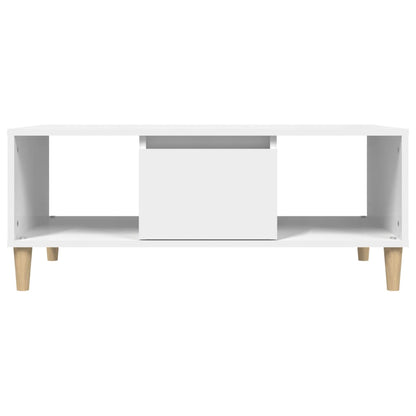 Couchtisch Weiß 90x50x36,5 cm Holzwerkstoff