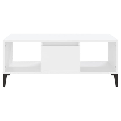 Couchtisch Weiß 90x50x36,5 cm Holzwerkstoff