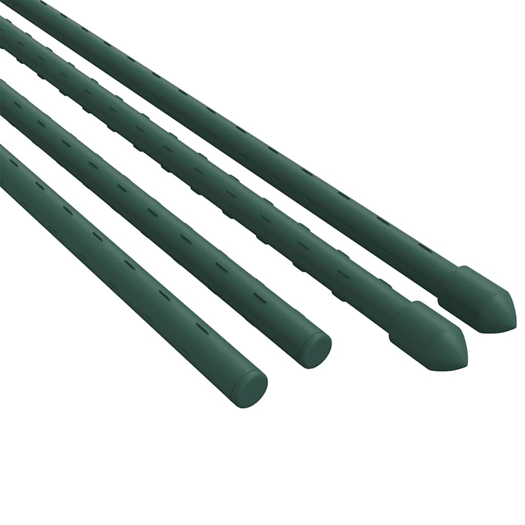 Pflanzenstützen 30 Stk. Grün 150 cm Stahl