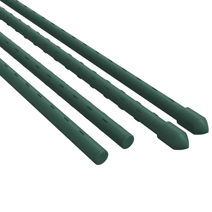 Pflanzenstützen 30 Stk. Grün 150 cm Stahl